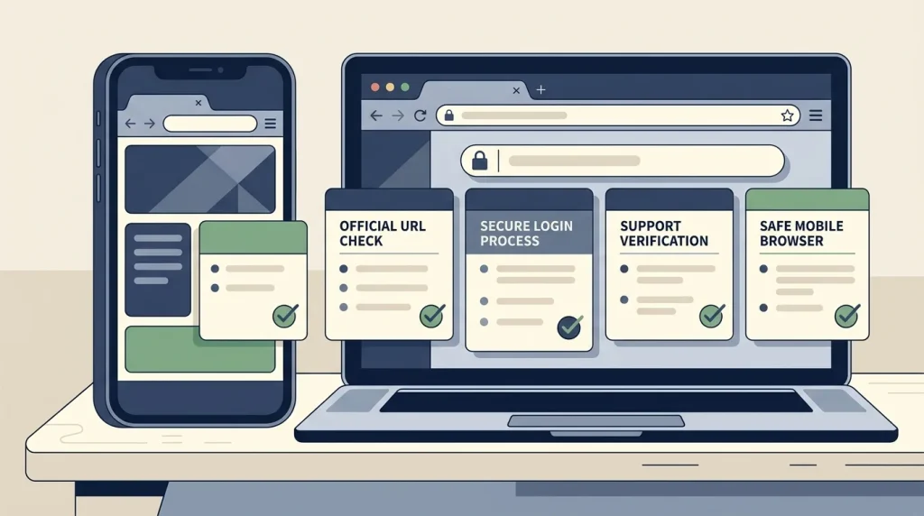 Gransino login UK mobile-browser safety checklist